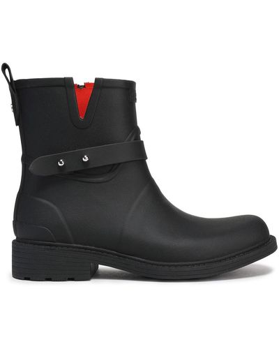 Rag & Bone Moto Rubber Rain Boots - Black