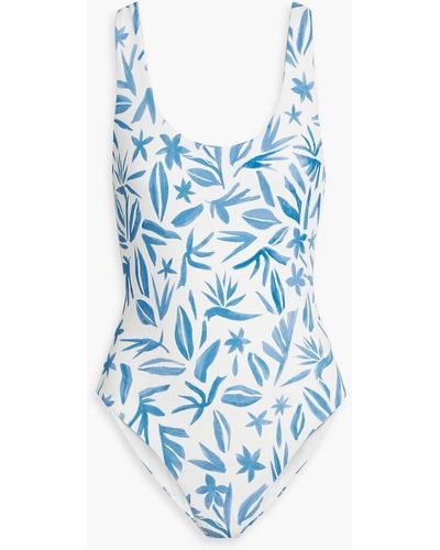 Onia Rachel Printed Swimsuit - Blue