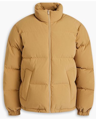 Sandro Quilted Shell Down Jacket - Natural