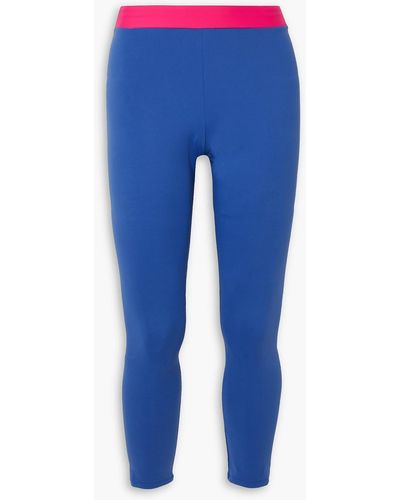 Ernest Leoty Ambre Two-tone Stretch leggings - Blue