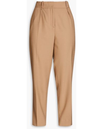 Maje Twill Tapered Trousers - Natural