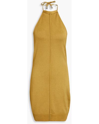 1017 ALYX 9SM Knitted Halterneck Mini Dress - Yellow