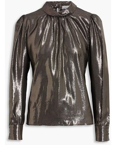 A.L.C. Lydia Silk-blend Crepe Blouse - Black