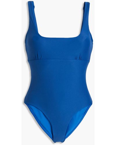 Casa Raki Carolina Stretch-econyl Swimsuit - Blue