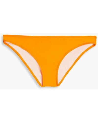 Solid & Striped Low-rise Bikini Briefs - Orange