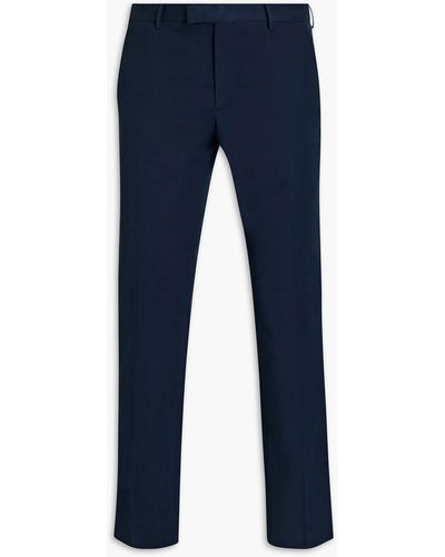 IRO Neil Cotton-twill Suit Trousers - Blue
