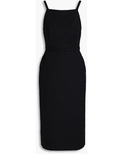 Ba&sh Wondy Cotton-blend Twill Midi Dress - Black