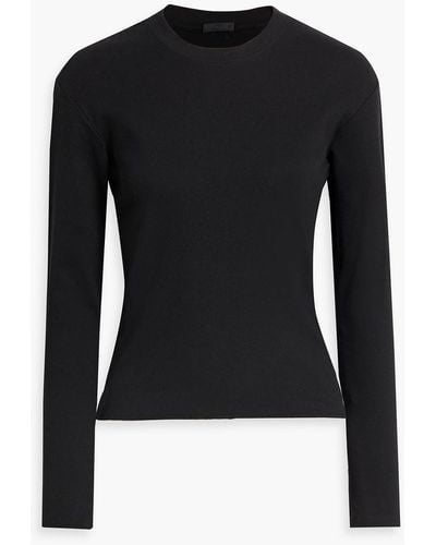 ATM Ribbed Cotton-blend Sweater - Black