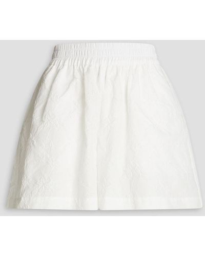 RED Valentino Cloqué Shorts - White