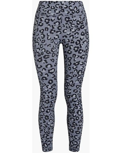 Monrow Leopard-print Jersey leggings - Multicolour
