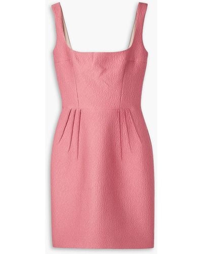 Emilia Wickstead Salma minikleid aus cloqué - Pink