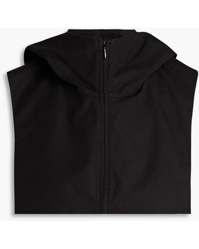 Jil Sander Cotton Hooded Collar - Black