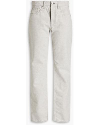 Maison Margiela Mid-rise Straight-leg Jeans - White