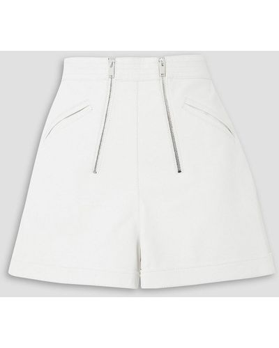 Stella McCartney Faux Leather Shorts - White