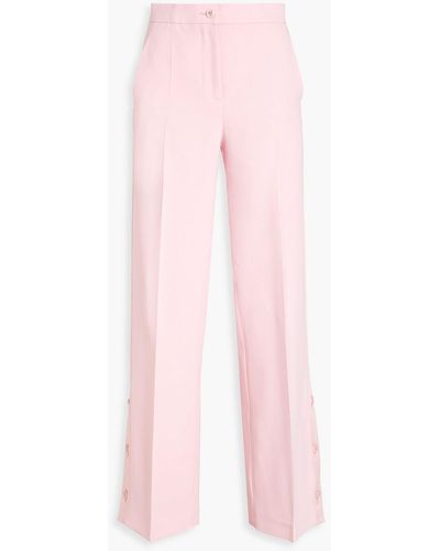 Boutique Moschino Crepe Straight-leg Trousers - Pink