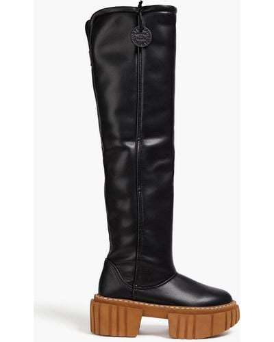 Stella McCartney Emilie Faux Leather Boots - Black