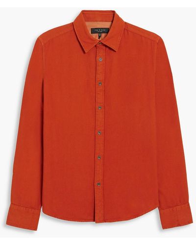Rag & Bone Pursuit 365 Cotton-flannel Shirt - Red