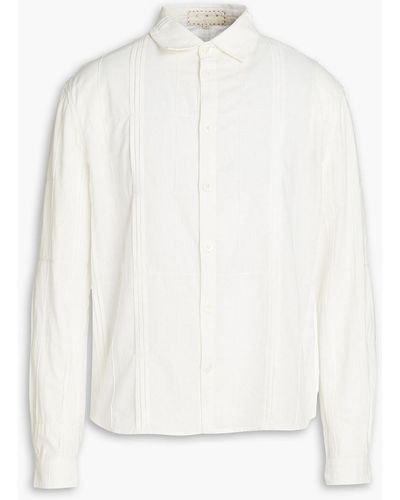 SMR Days Pintucked Cotton Shirt - White