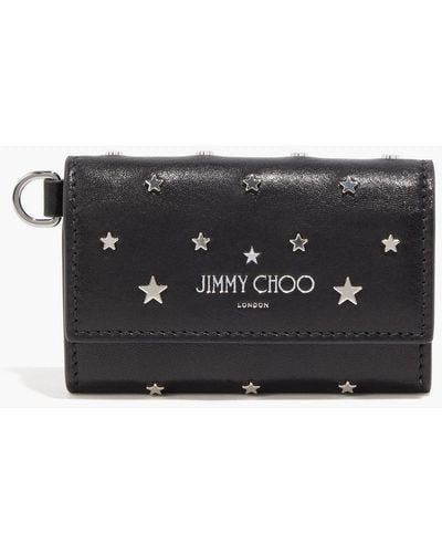Jimmy Choo Niki Studded Leather Wallet - Black