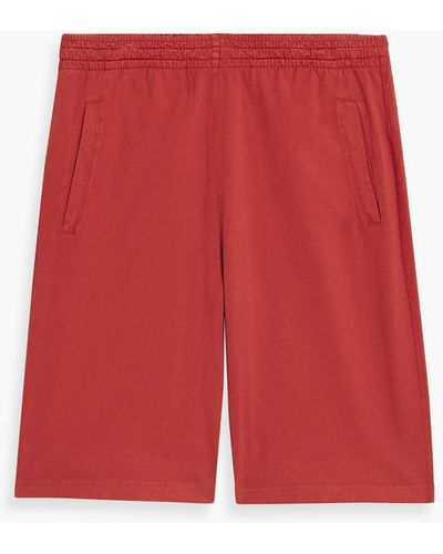 Acne Studios Cotton-jersey Drawstring Shorts - Red