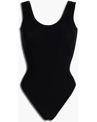 Yeezy Ribbed Stretch-knit Bodysuit - Black