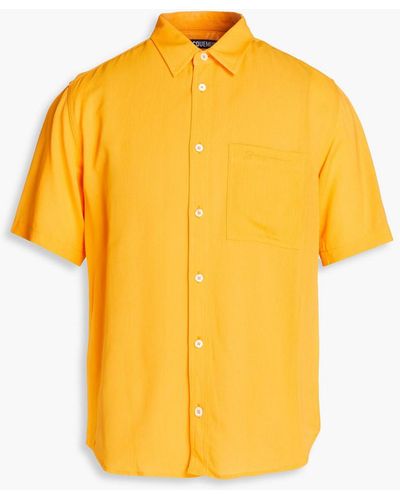 Jacquemus Melo Crepe Shirt - Yellow