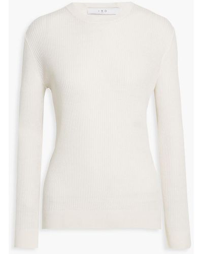 IRO Eliase Ribbed Wool Sweater - White