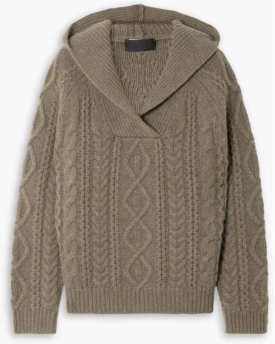 Nili Lotan Cable-knit Cashmere Sweater - Green