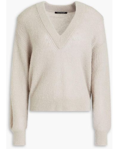 Luisa Cerano Wool-blend Jumper - White