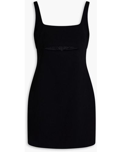 Halston Vanessa Cutout Crepe Mini Dress - Black