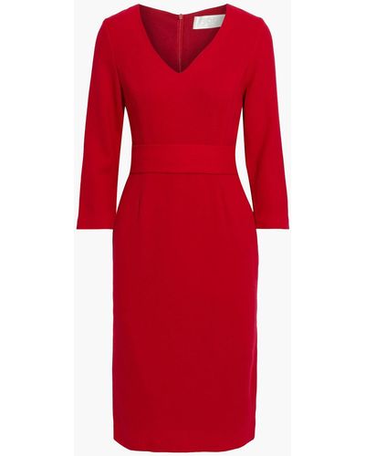 Jane Fox Wool-crepe Dress - Red