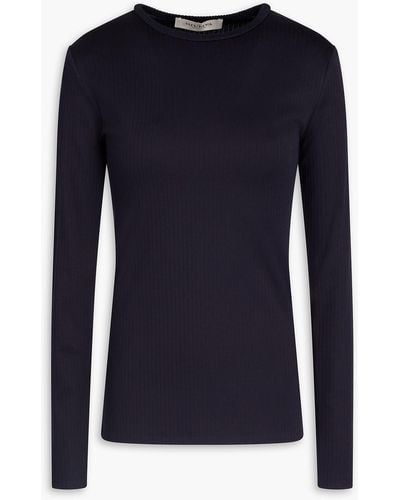 Giuliva Heritage Ribbed Jersey Top - Blue