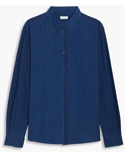 Sunspel Cotton-twill Shirt - Blue