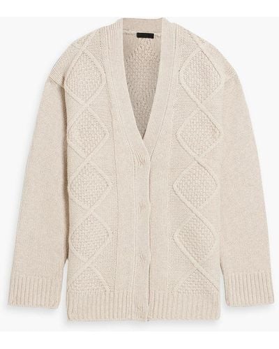 ATM Cable-knit Wool Cardigan - Natural