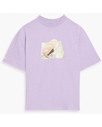Jacquemus Printed Cotton T-shirt - Purple