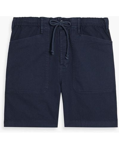 Alex Mill Cotton-blend Twill Drawstring Shorts - Blue