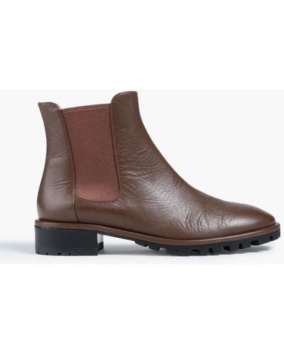 Stuart Weitzman Laine Leather Chelsea Boots - Brown