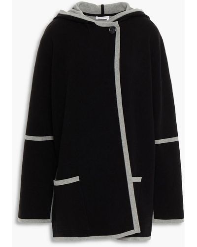 See By Chloé Two-tone Cotton-blend Coat - Black