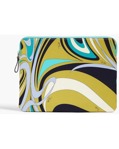 Emilio Pucci Printed Neoprene Tablet Case - Green