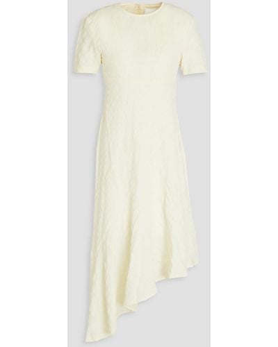 REMAIN Birger Christensen Asymmetric Seersucker Dress - White