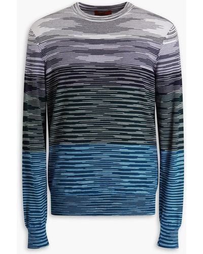 Missoni Space-dyed Wool Jumper - Blue