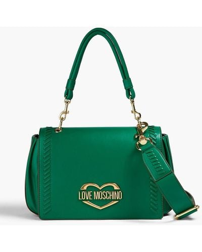 Love Moschino Faux Leather Shoulder Bag - Green