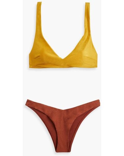 Zimmermann Two-tone Bikini - Orange