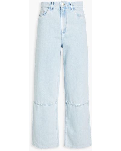 Wandler Dahlia Faded High-rise Wide-leg Jeans - Blue