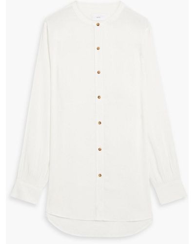 Onia Air Linen-blend Shirt - White