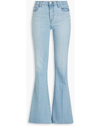 J Brand High-rise Flared Jeans - Blue