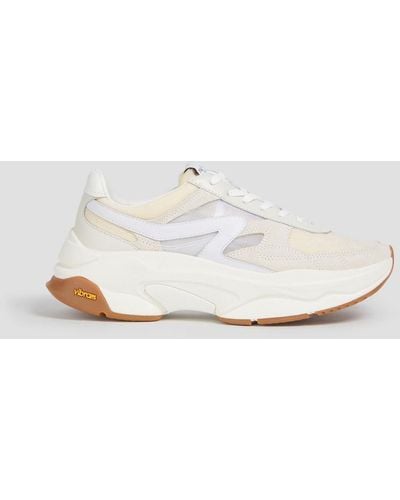 Rag & Bone Rb Legacy Runner Mesh, Suede And Leather Sneakers - White