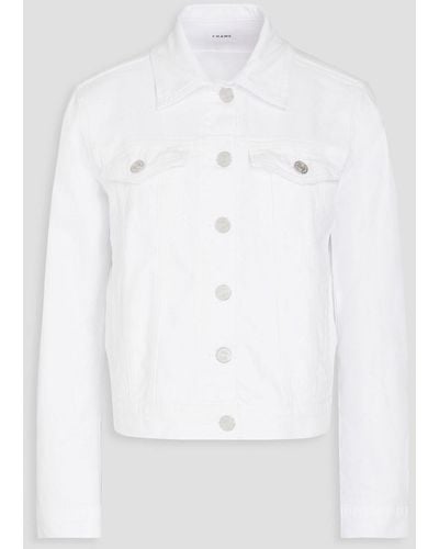 FRAME Le Vintage Denim Jacket - White