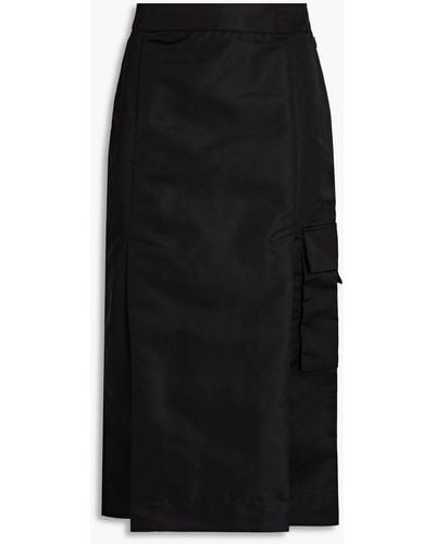 REMAIN Birger Christensen Shell Midi Skirt - Black