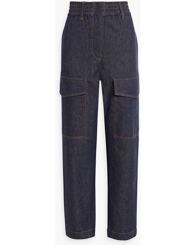 Brunello Cucinelli High-rise Tapered Jeans - Blue